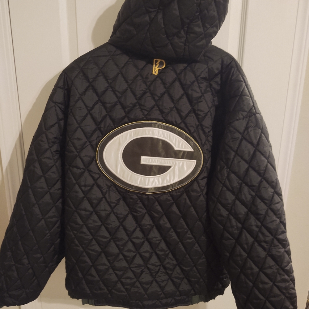 Vintage Green Bay Packers Pro Player Reversible Jacket Large NFL Experience Rare
